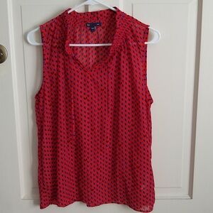 Gap Red Sleeveless Top Large